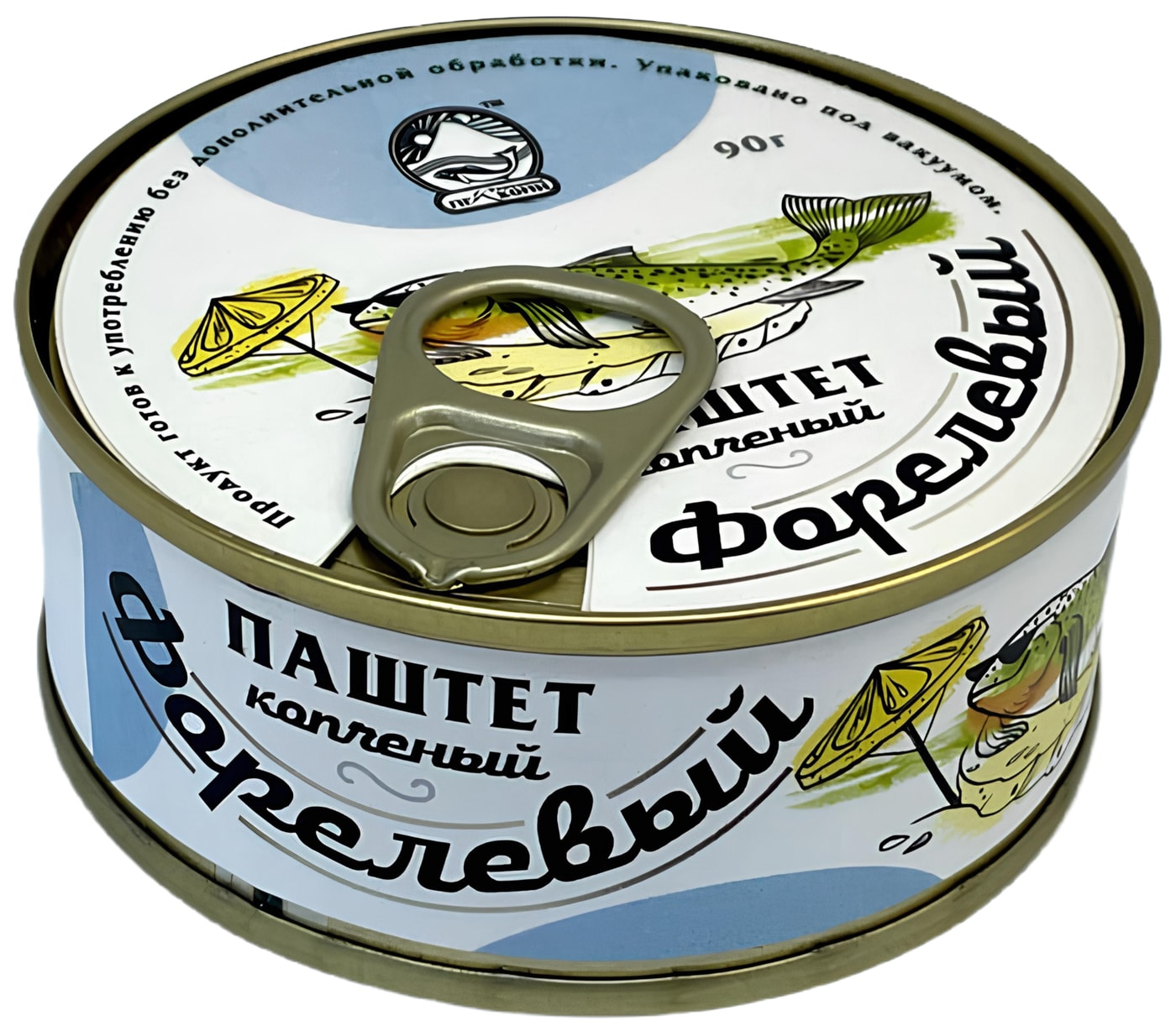 Изображение товара Паштет Пеккони Форелевый копченый 90г - натуральный рыбный деликатес