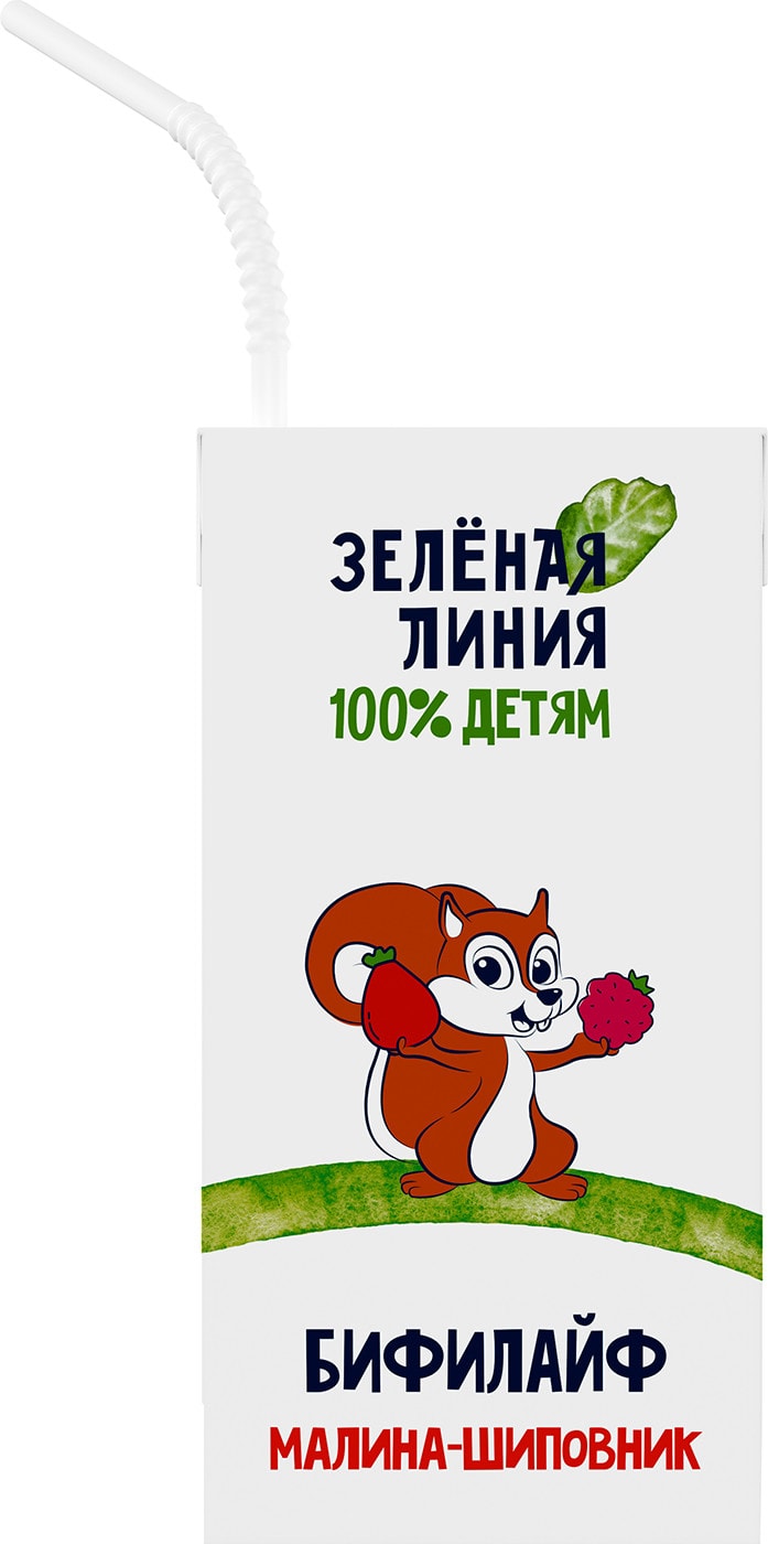 Изображение товара Бифилайф детский Малина-Шиповник 2.5% 210г от Зеленой линии
