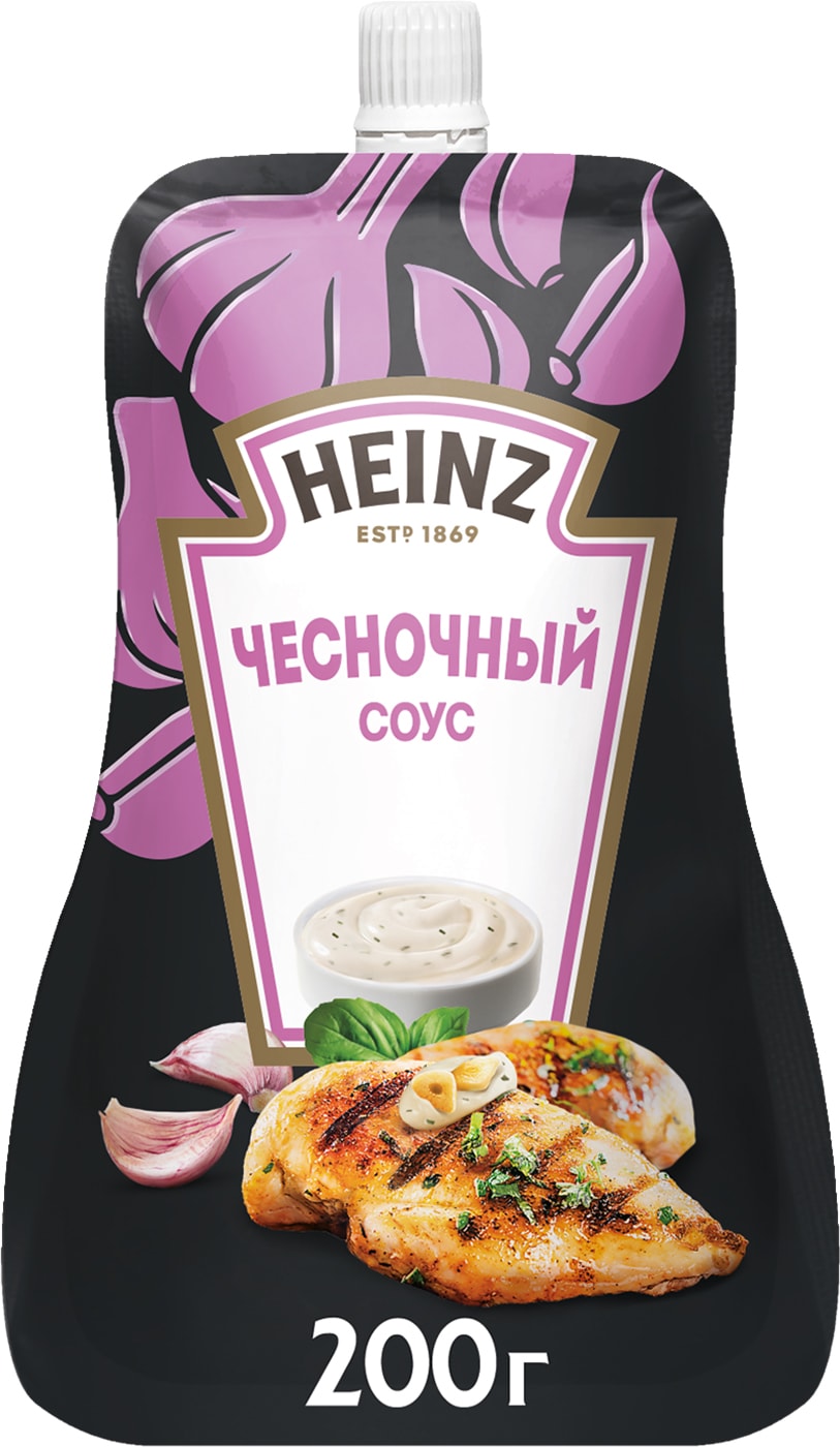 Изображение товара Соус Heinz Чесночный на основе растительных масел 200г