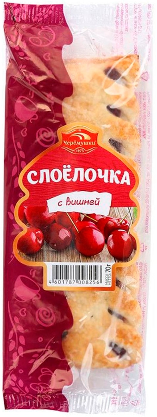 Изображение товара Слойка Черемушки Слоелочка с вишней 70г