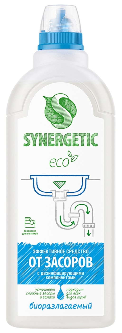 Изображение товара Средство для чистки труб Synergetic 1л