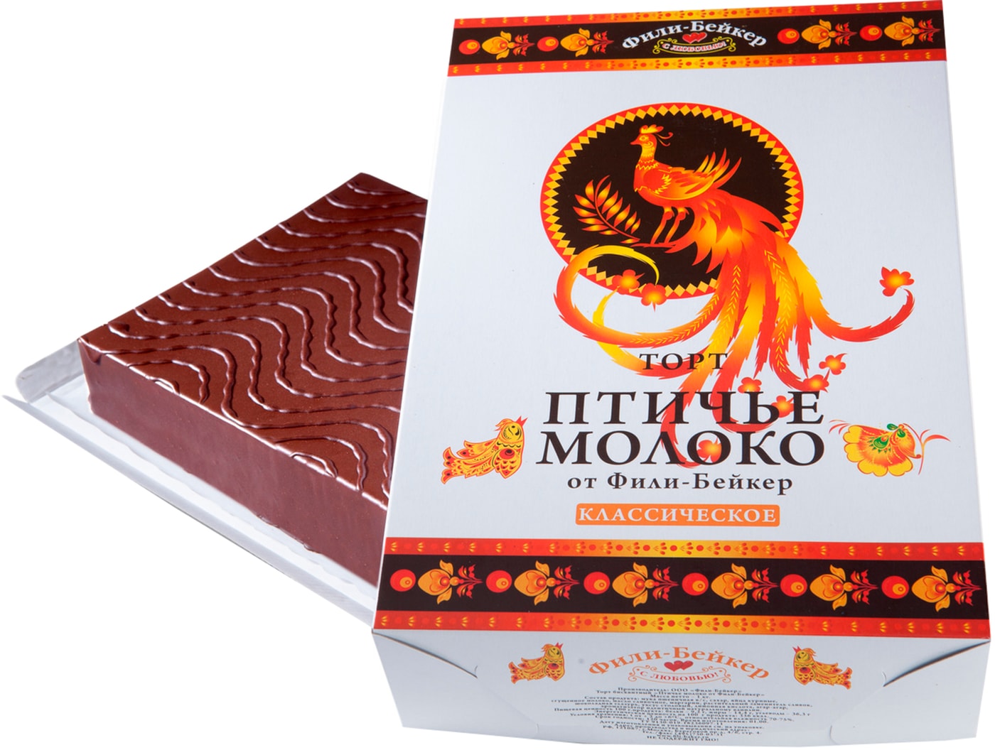 Изображение товара Торт Фили-Бейкер Народная птичка классическая 500г