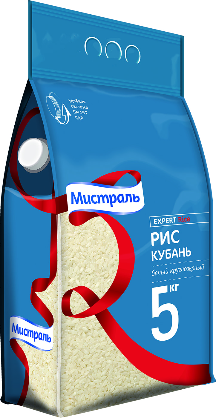Изображение товара Рис Мистраль Кубань 5 кг круглозерный сорт для вкусных блюд