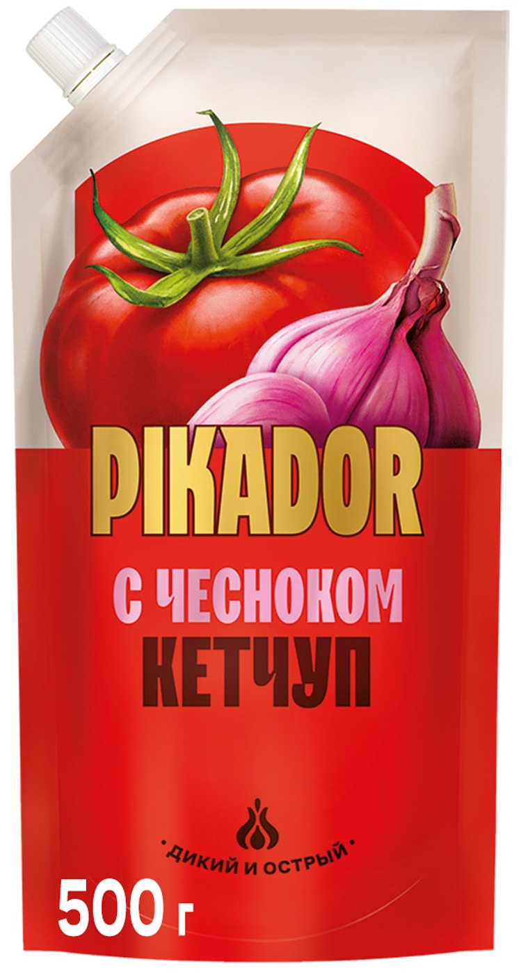 Изображение товара Кетчуп Pikador с чесноком 500г