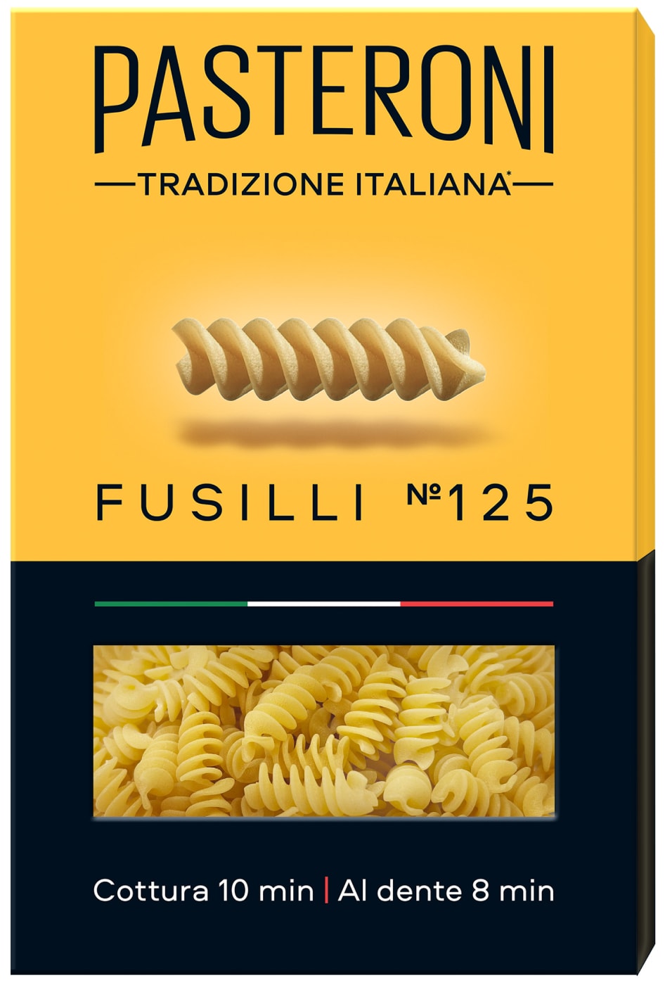 Изображение товара Макароны Pasteroni Fusilli №125 400г итальянские спиральки высшего сорта