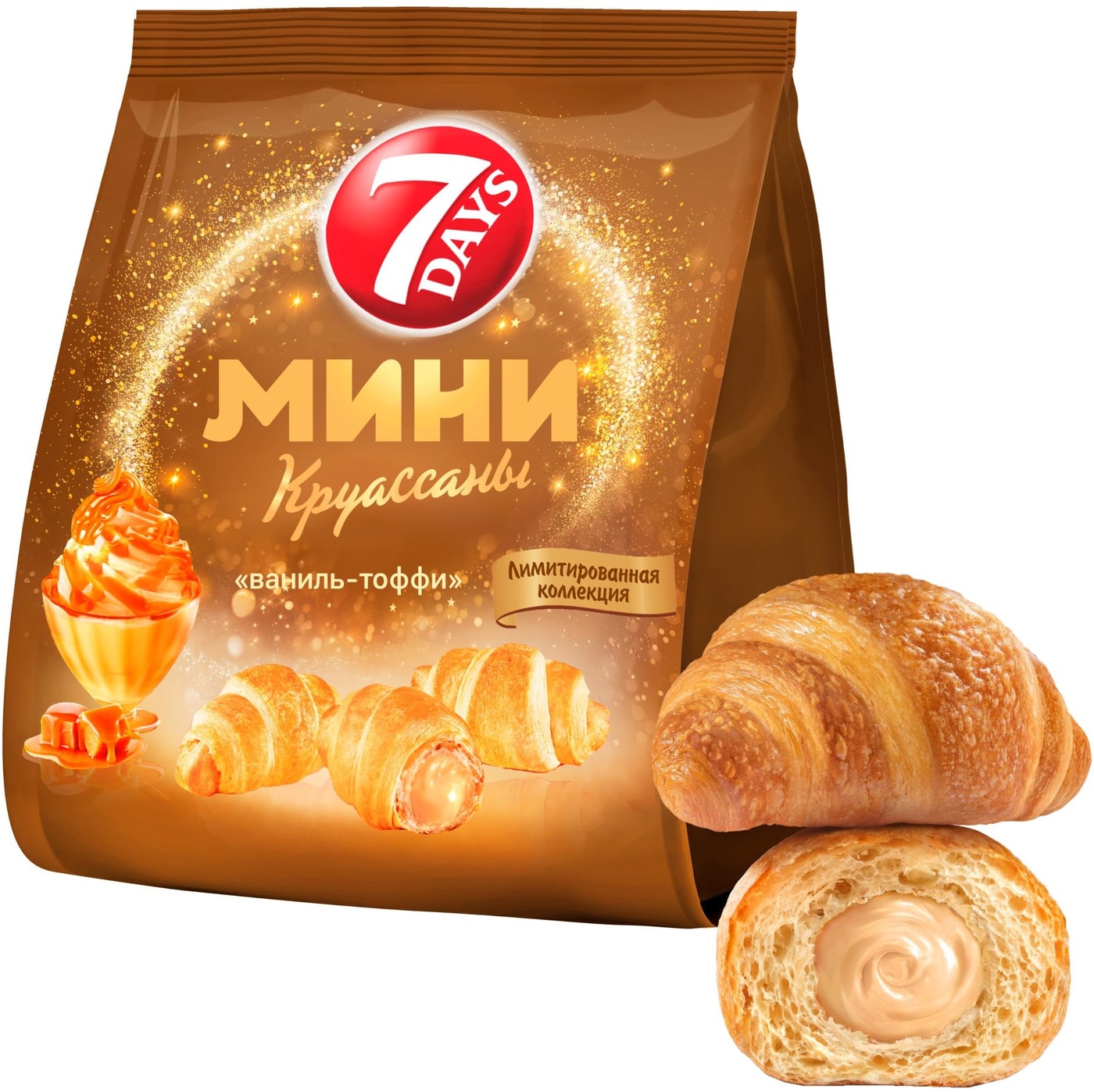 Изображение товара Мини-круассаны 7 Days Ваниль-тоффи 265г
