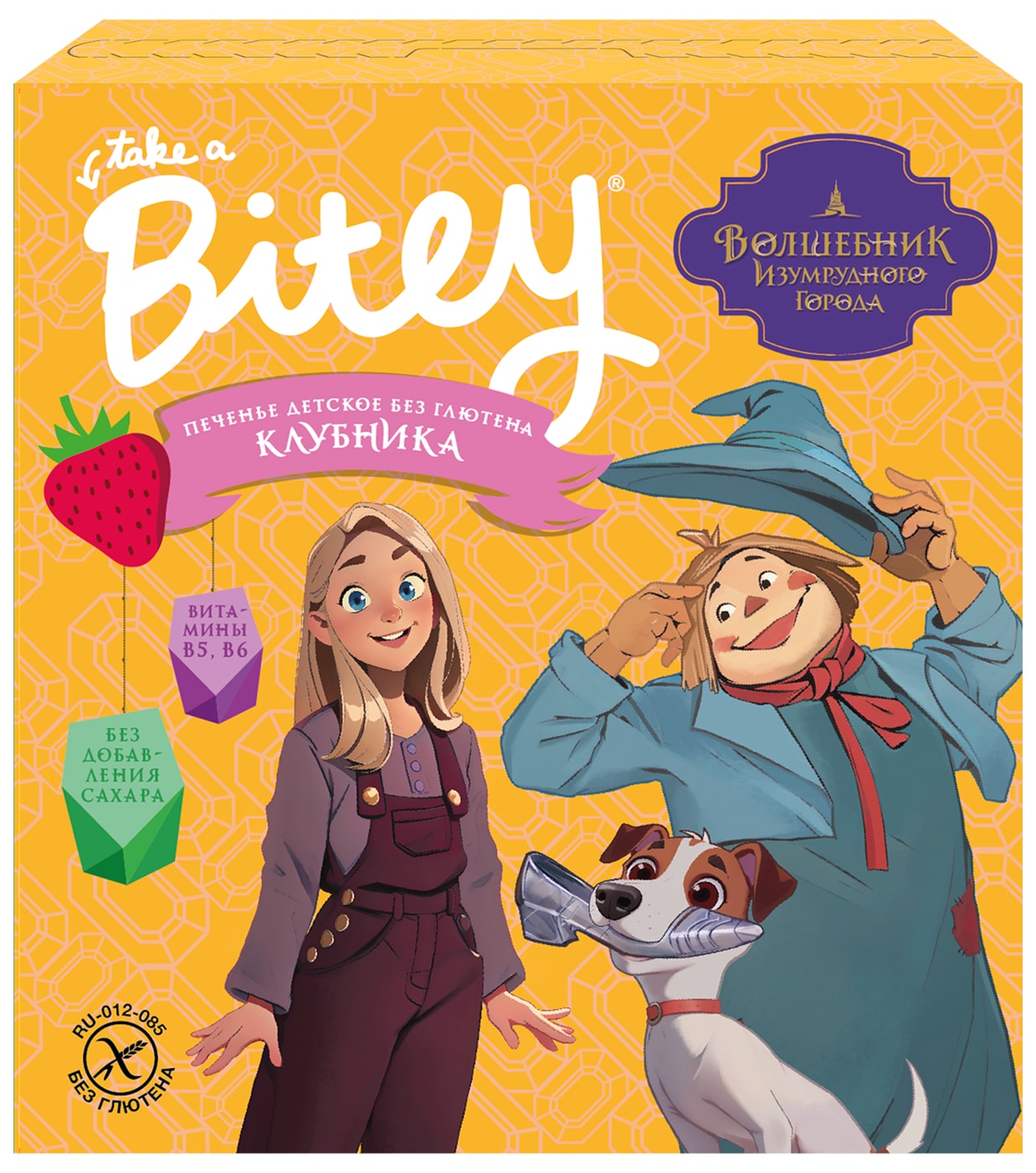 Изображение товара Печенье Take a Bitey Клубника безглютеновое 125г