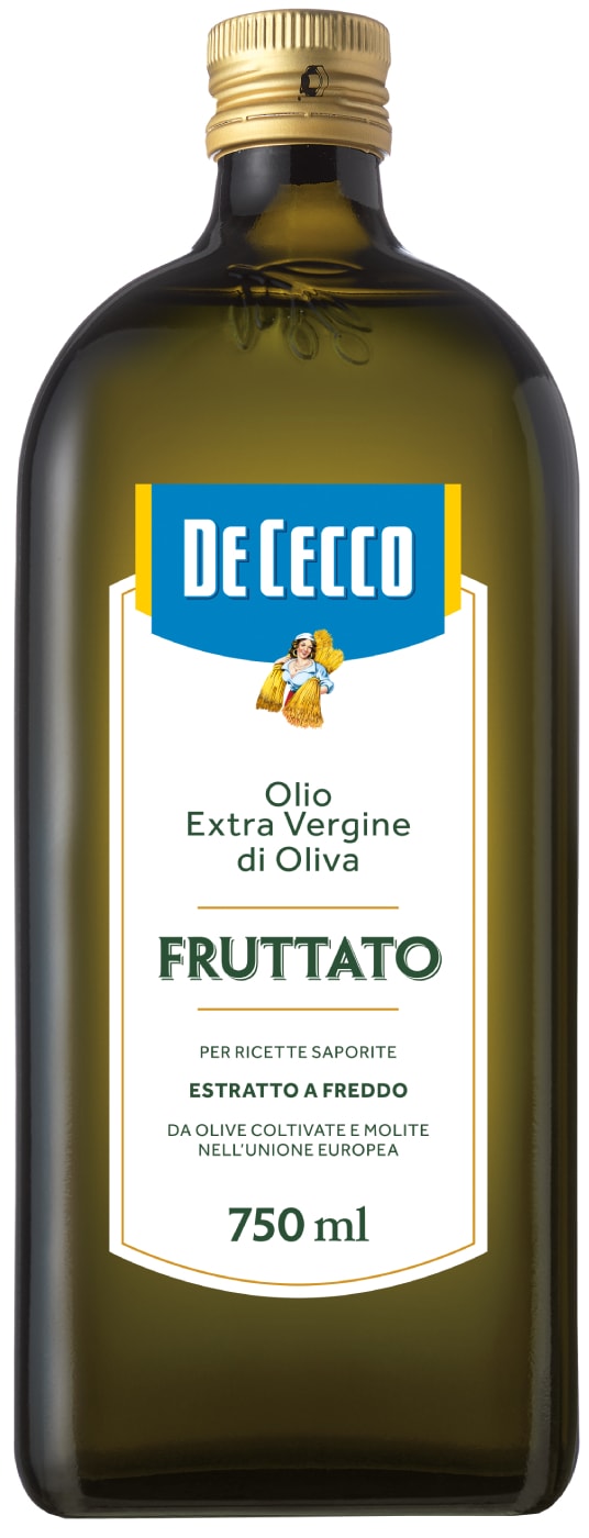 Изображение товара Масло оливковое De Cecco Fruttato 750мл нерафинированное холодный отжим Италия
