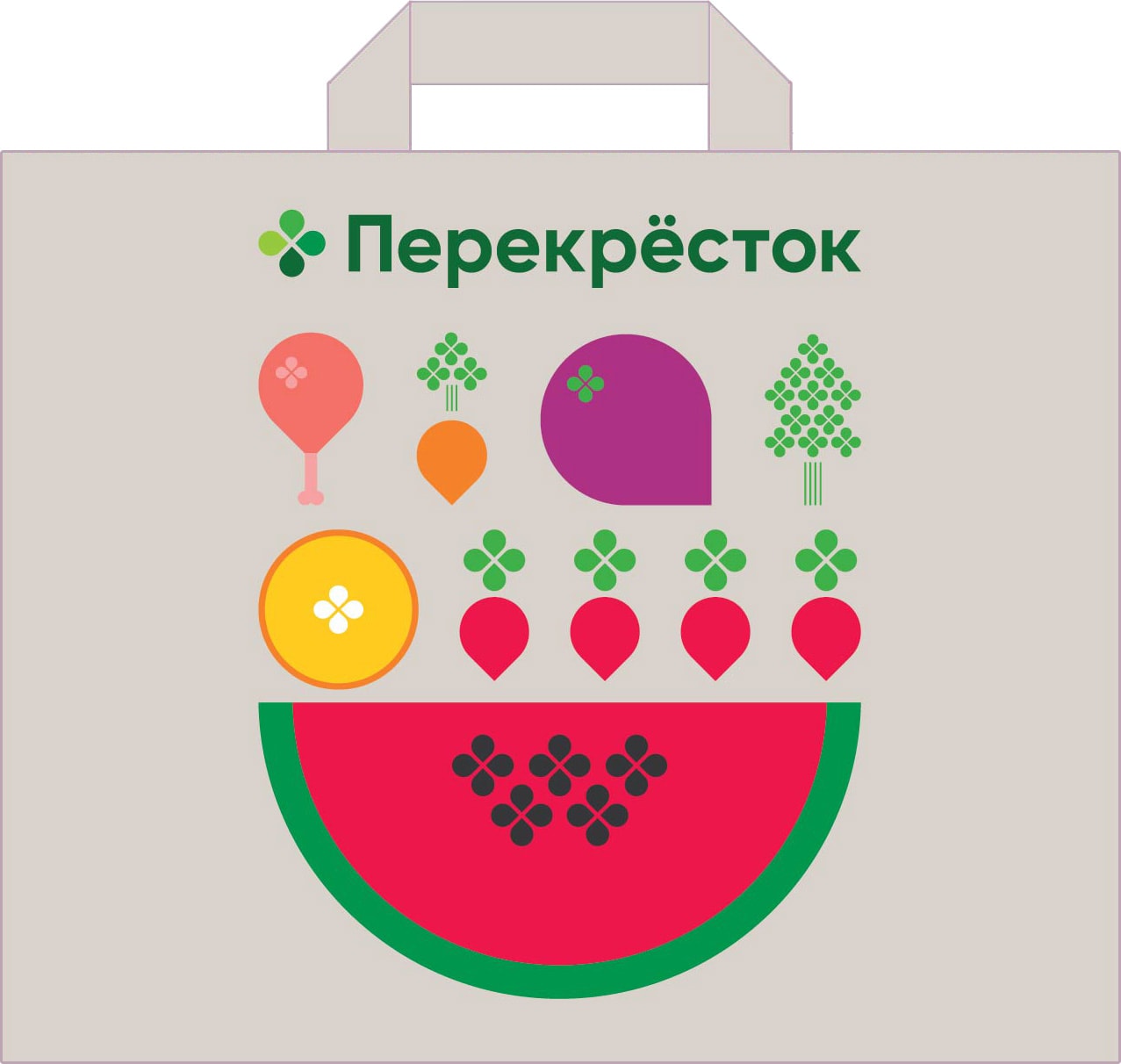 Изображение товара Сумка хозяйственная Перекресток 45*40*20см