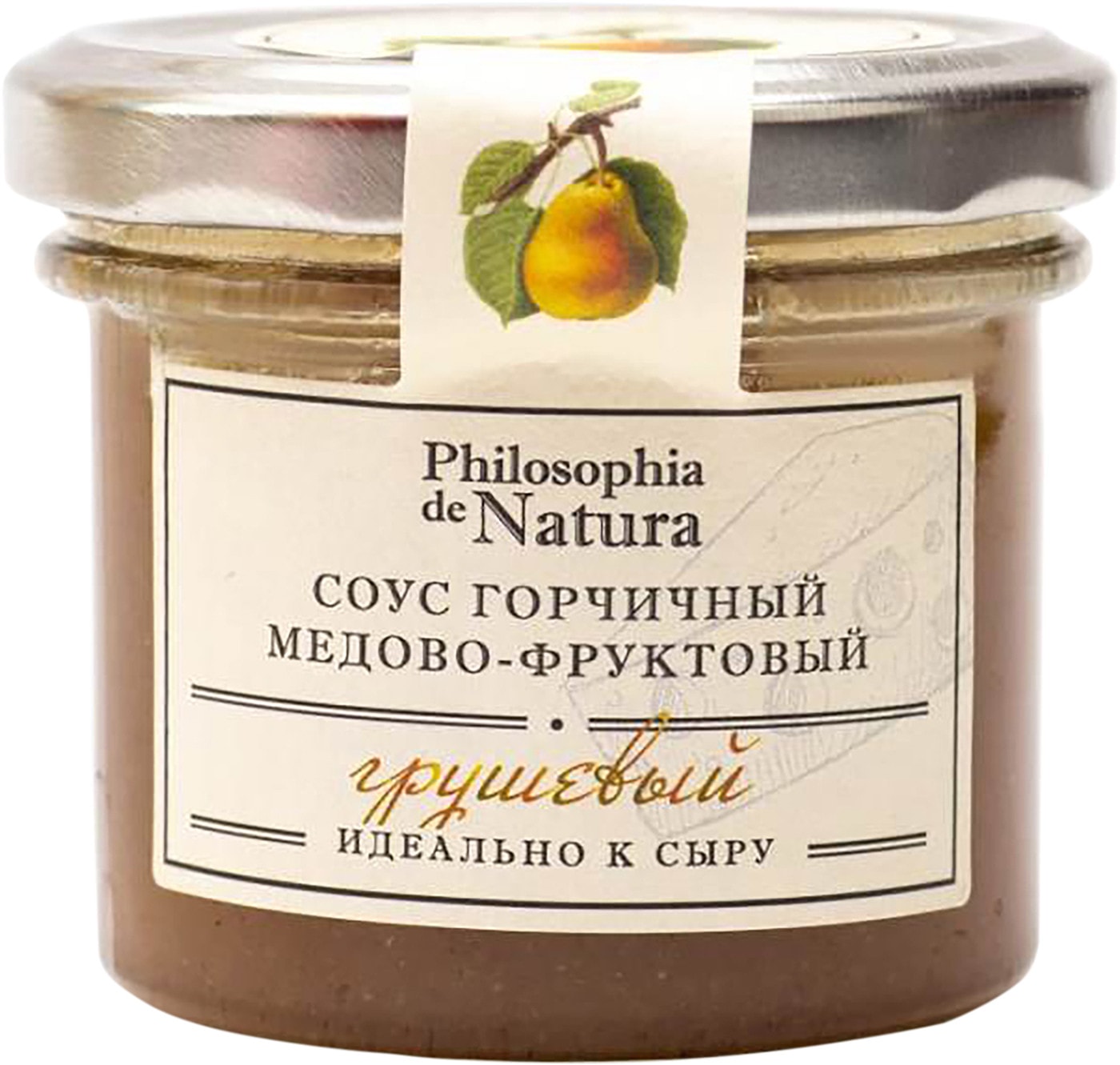 Изображение товара Соус Philosophia de Natura горчичный медово-фруктовый грушевый 100г