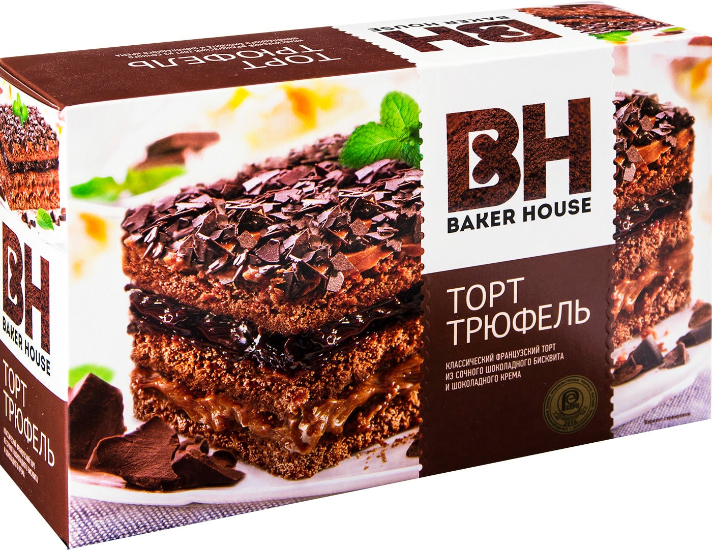 Изображение товара Торт Baker House Трюфель шоколадный 350г