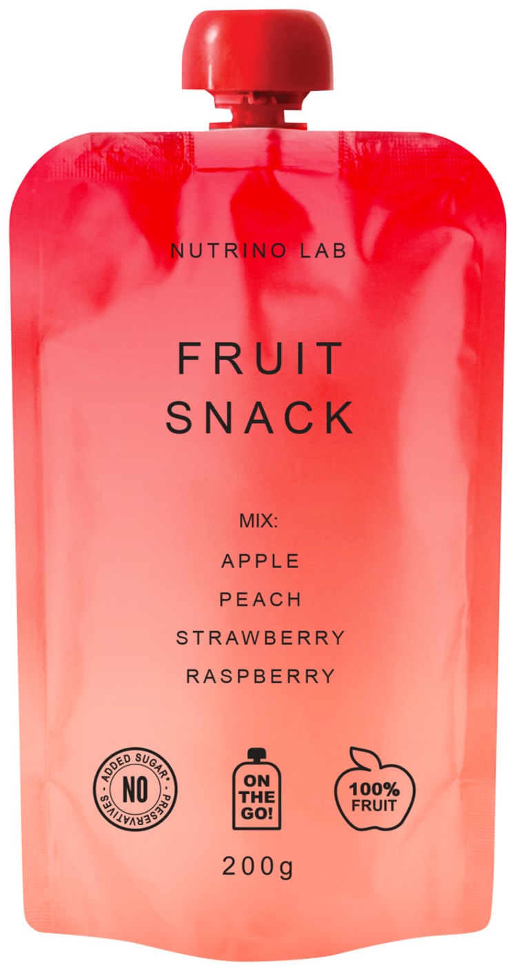 Изображение товара Пюре фруктовое Nutrino Lab Яблоко-Персик-Клубника-Малина 200г