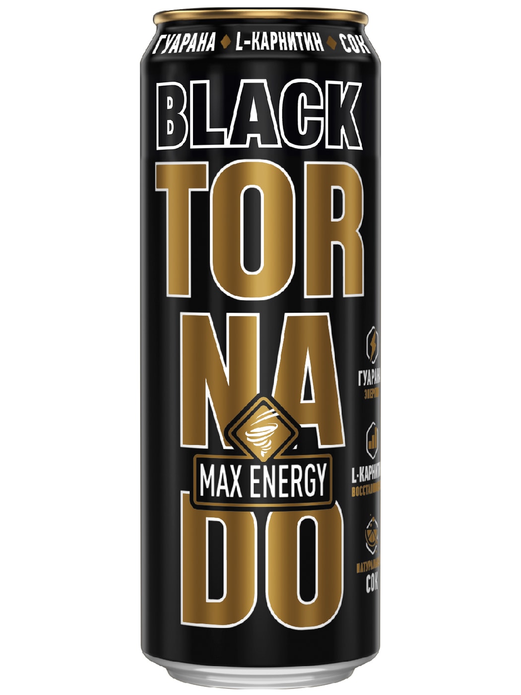 Изображение товара Напиток Tornado Max Energy Black энергетический 450мл