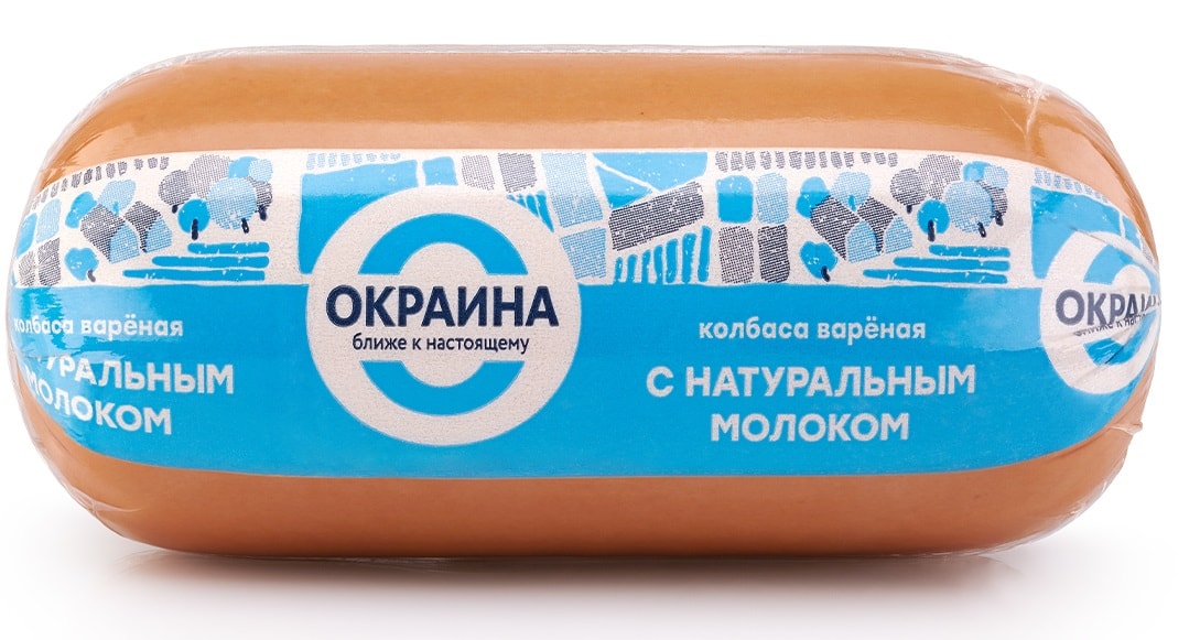 Изображение товара Колбаса Окраина с натуральным молоком 500г