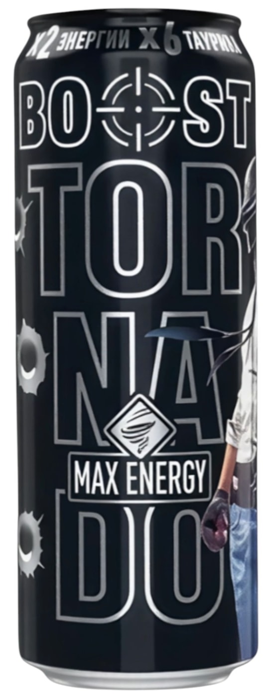 Изображение товара Энергетический газированный напиток Tornado Max Energy 400мл Россия