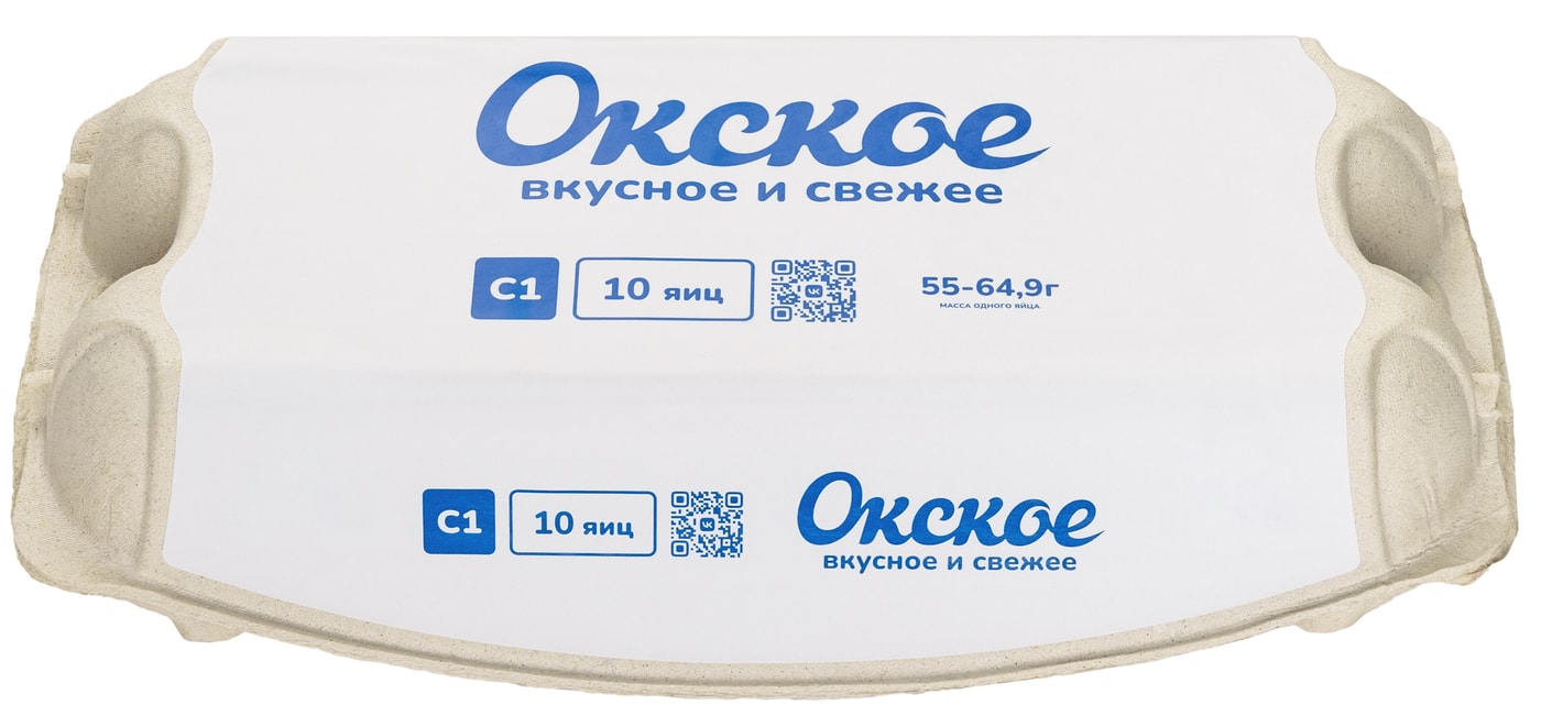 Изображение товара Яйца Окское С1 белые 10шт