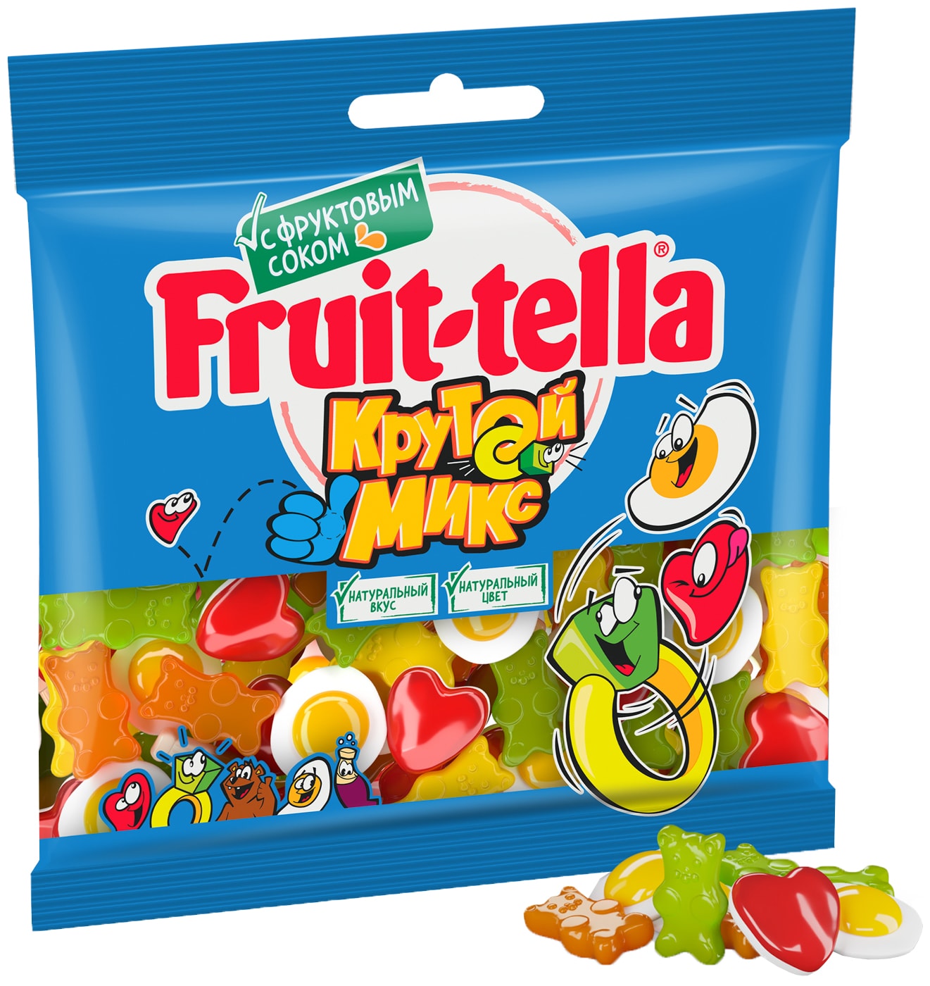 Изображение товара Мармелад Fruit-tella жевательный Крутой микс 150г
