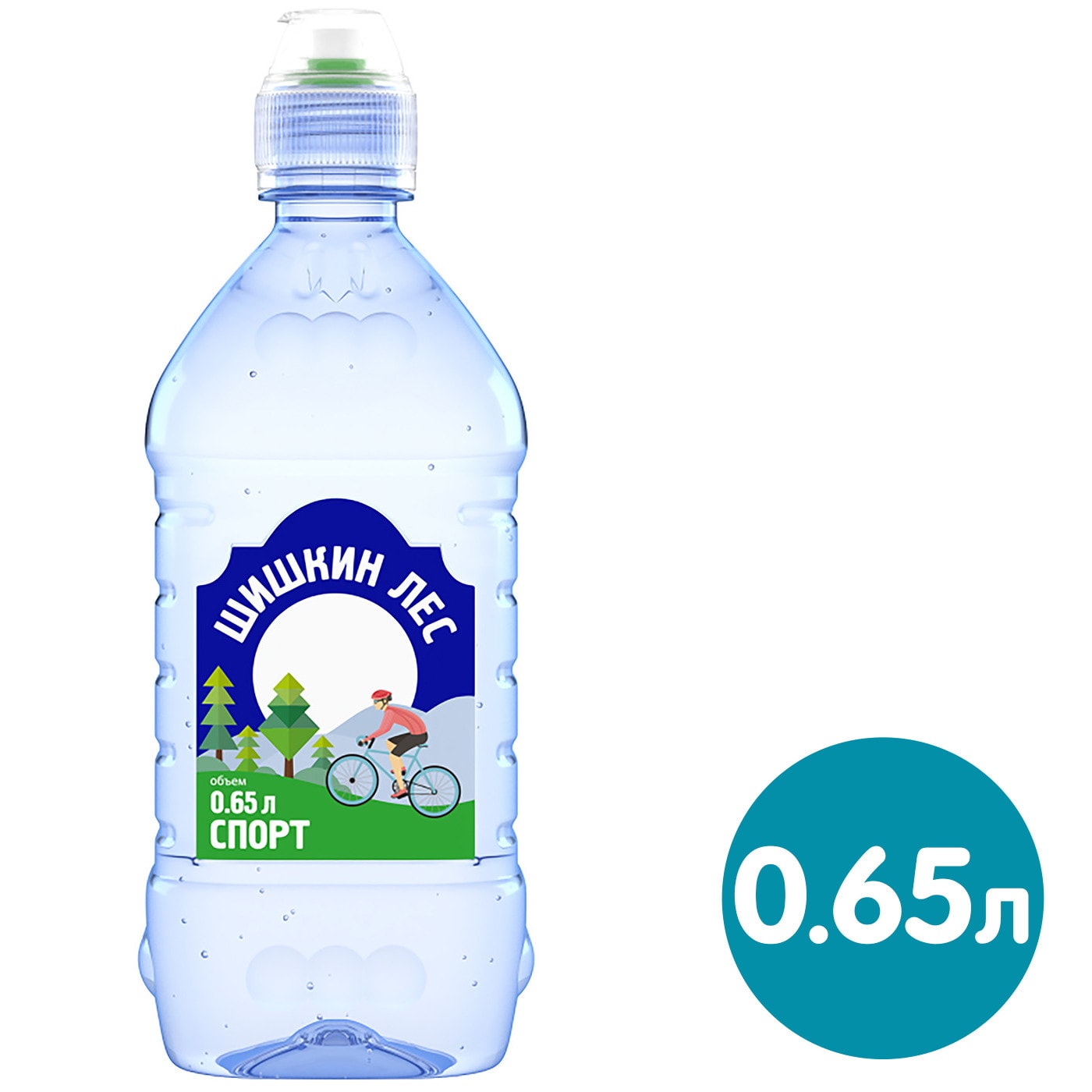 Изображение товара Вода Шишкин Лес Спорт питьевая негазированная 0.65л