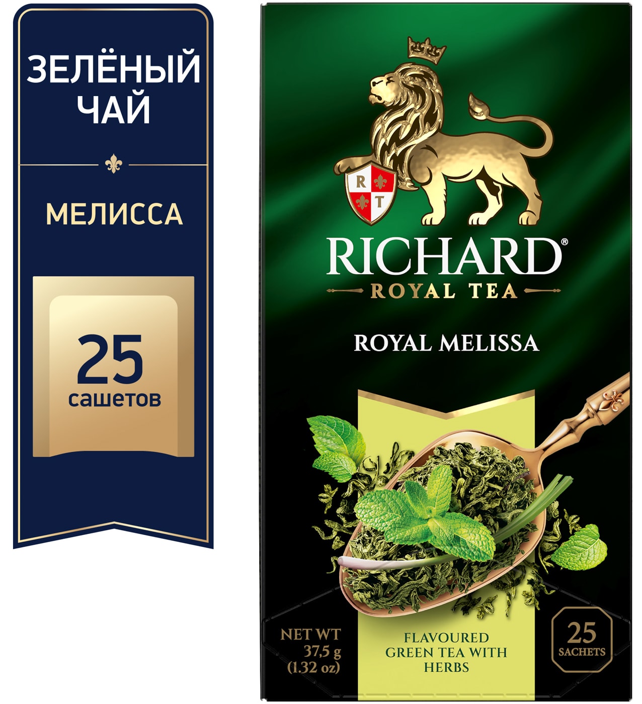 Изображение товара Чай зеленый Richard Royal Melissa 25*1.5г