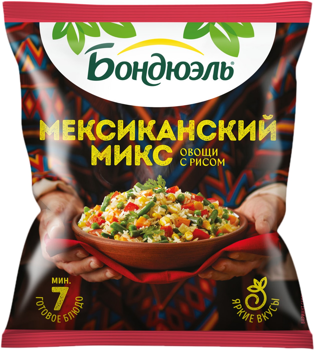 Изображение товара Смесь овощная Бондюэль Мексиканский микс с рисом 400г