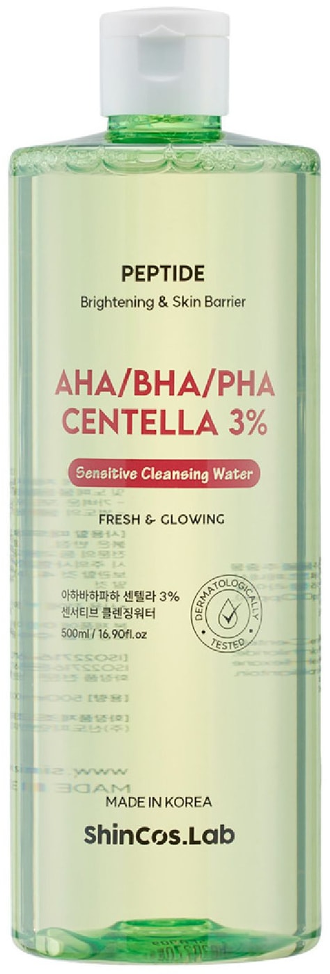 Изображение товара ShinCos.Lab мицеллярная вода AHA BHA Centella 3% 0.5 л