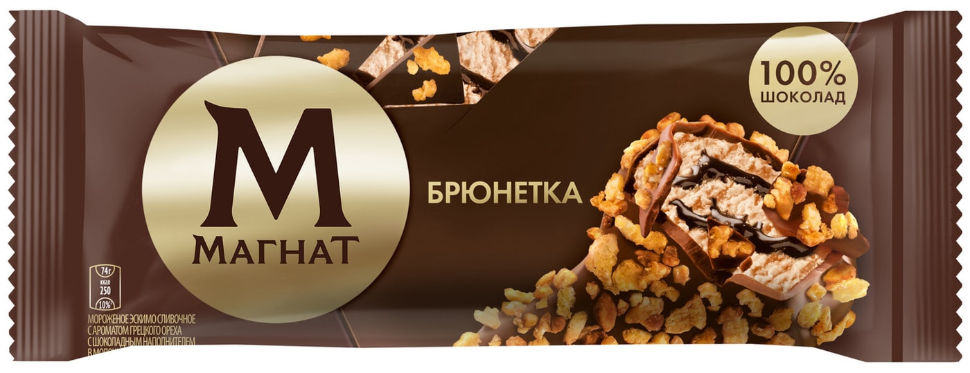 Изображение товара Мороженое Магнат Эскимо в шоколаде Брюнетка 74г