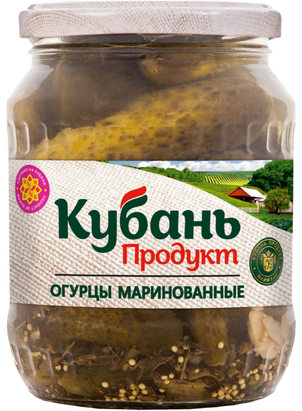 Изображение товара Огурцы Кубань продукт маринованные 680г
