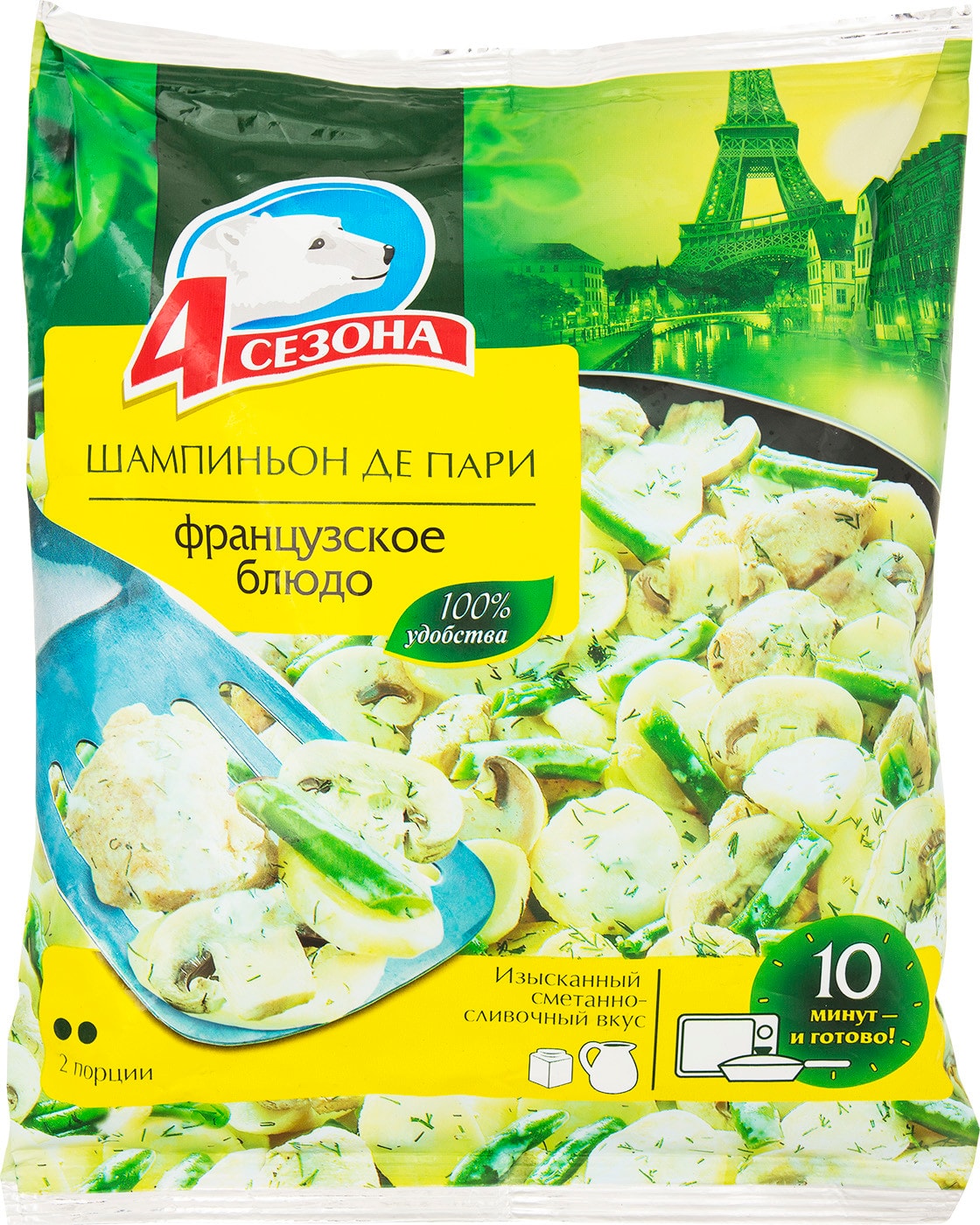 Изображение товара Шампиньон де Пари 600г готовое блюдо 4 сезона