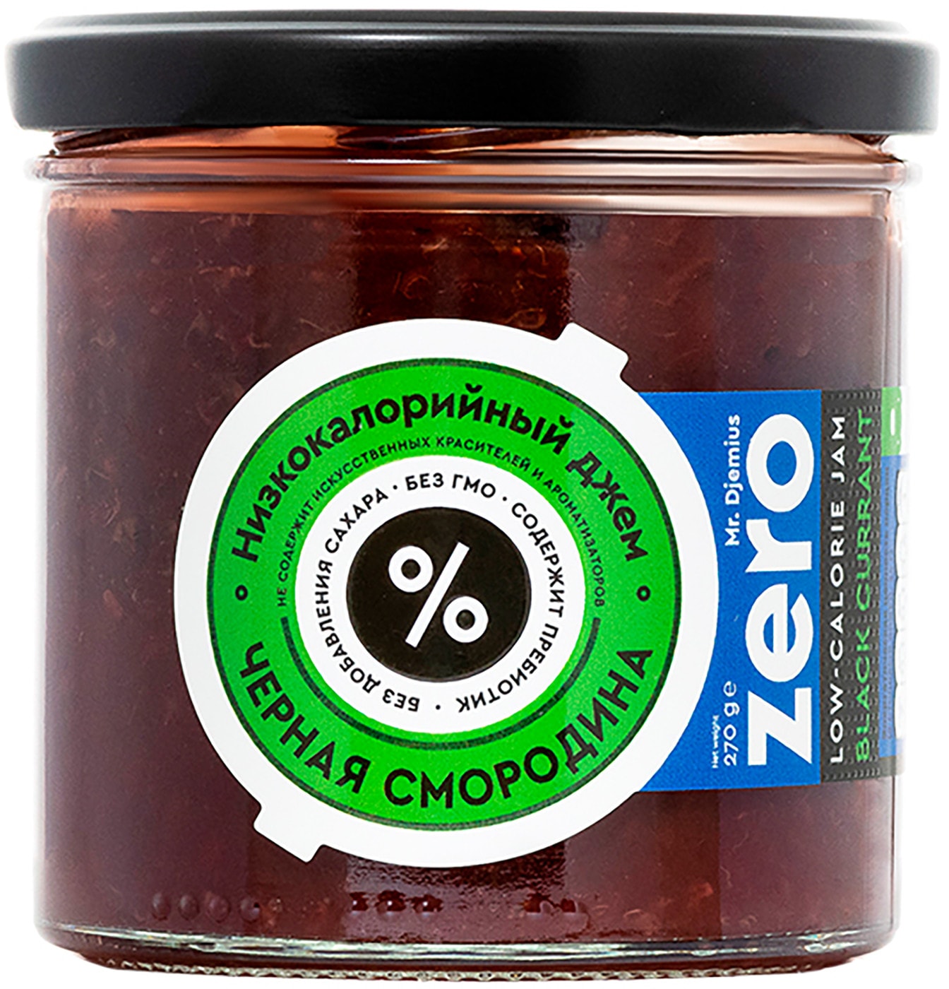 Изображение товара Джем Mr.Djemius Zero Низкокалорийный черная смородина 270г
