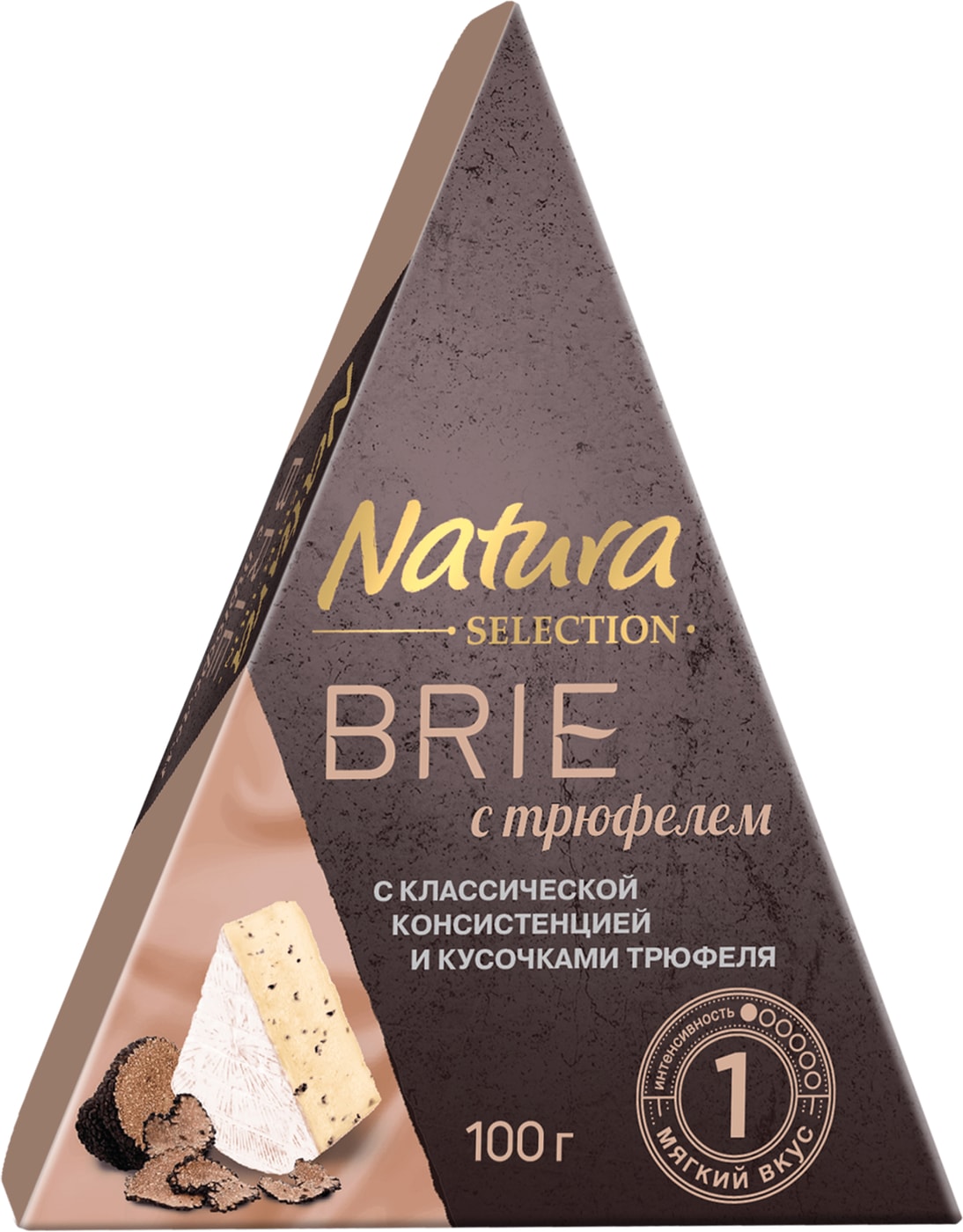 Изображение товара Сыр Natura Selection Бри с трюфелем 50% 100г