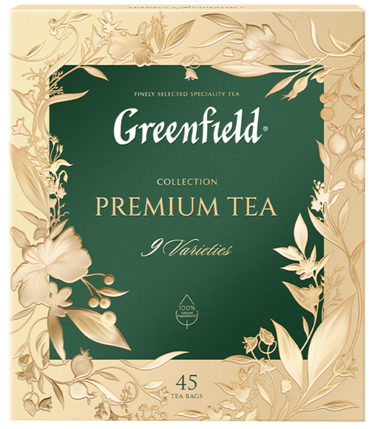 Изображение товара Набор чая Greenfield 9 вкусов 45 пакетиков - ассорти, Россия