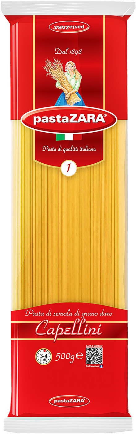 Изображение товара Макароны Pasta ZARA №1 Capellini 500г