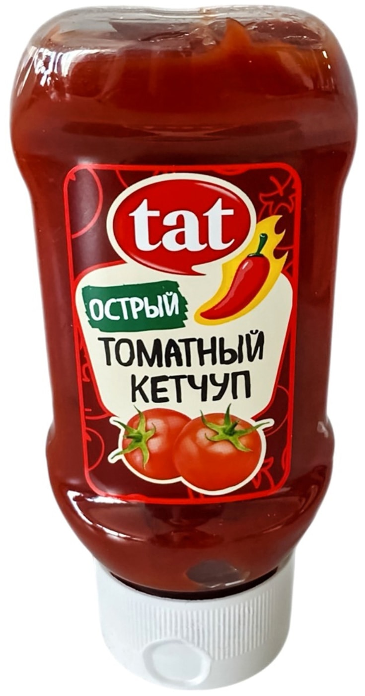 Изображение товара Томатный острый кетчуп Tat 250 мл натуральный острый со вкусом специй