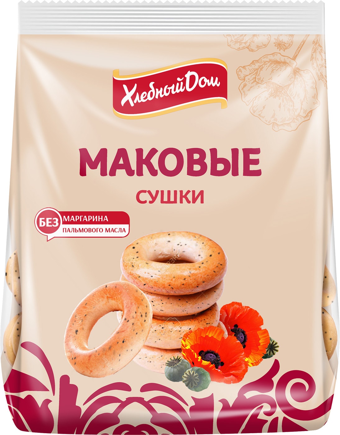 Изображение товара Сушки Хлебный Дом с маком 250г