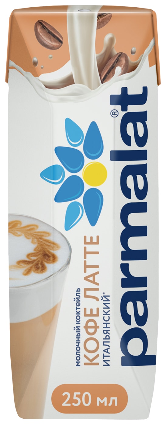 Изображение товара Коктейль молочный Parmalat Кофе Латте Итальянский 2.5% 250мл