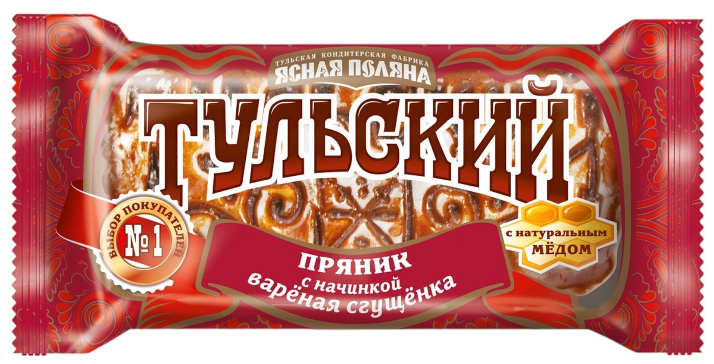Изображение товара Пряник Ясная Поляна Тульский с вареной сгущенкой 130г