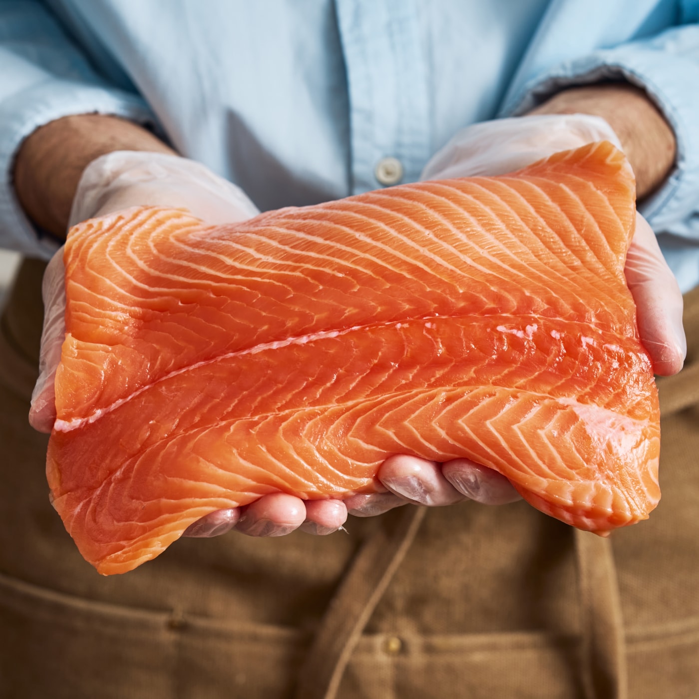 Изображение товара Филе семги охлажденное без кожи из Чили, свежий продукт премиум-класса