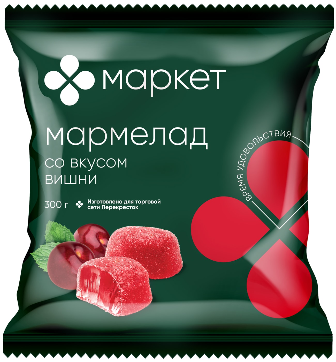 Изображение товара Мармелад Маркет со вкусом вишни 300г