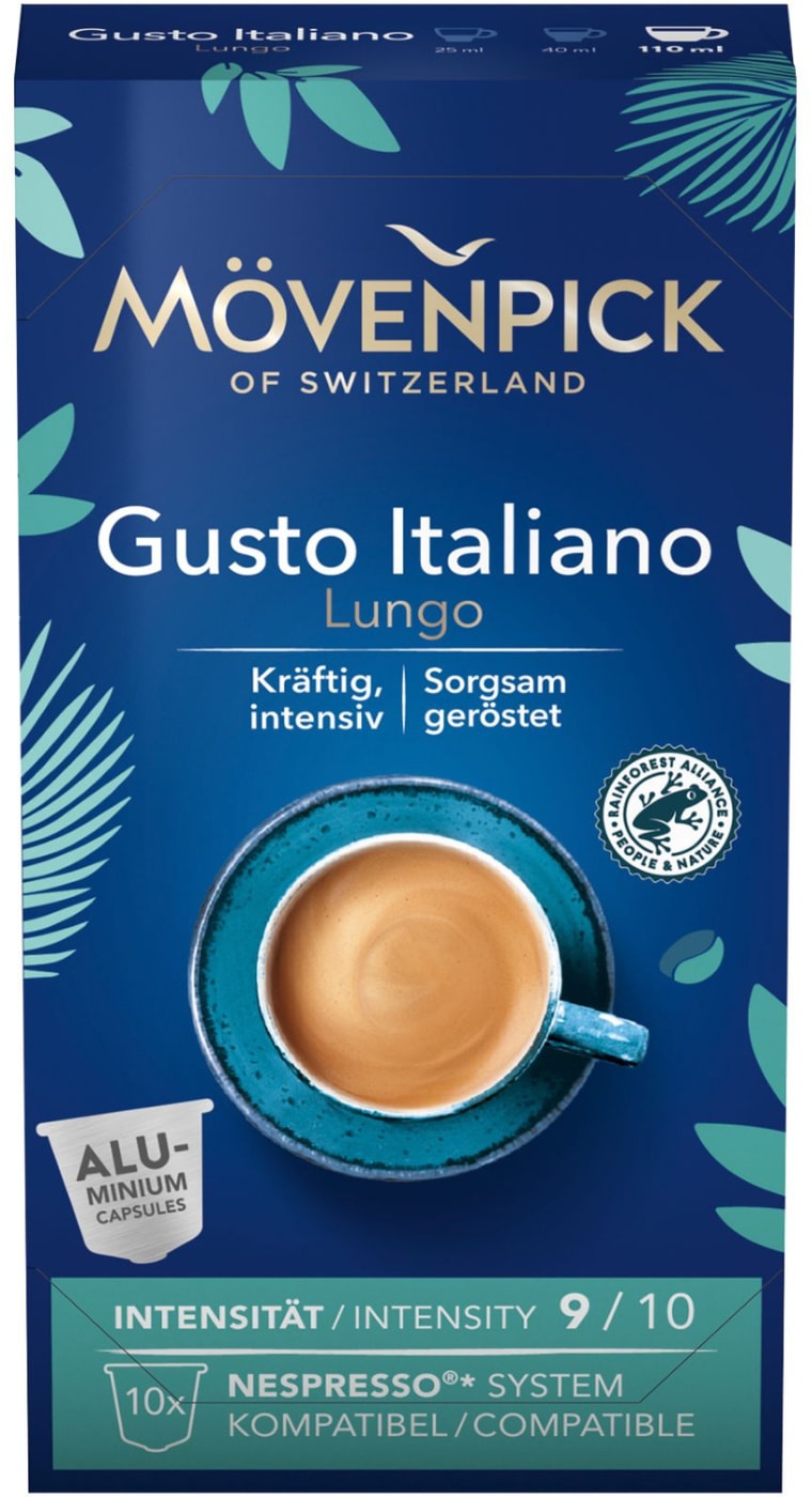 Изображение товара Кофе Movenpick Gusto Italiano в капсулах 5.7г 10 шт жареный молотый