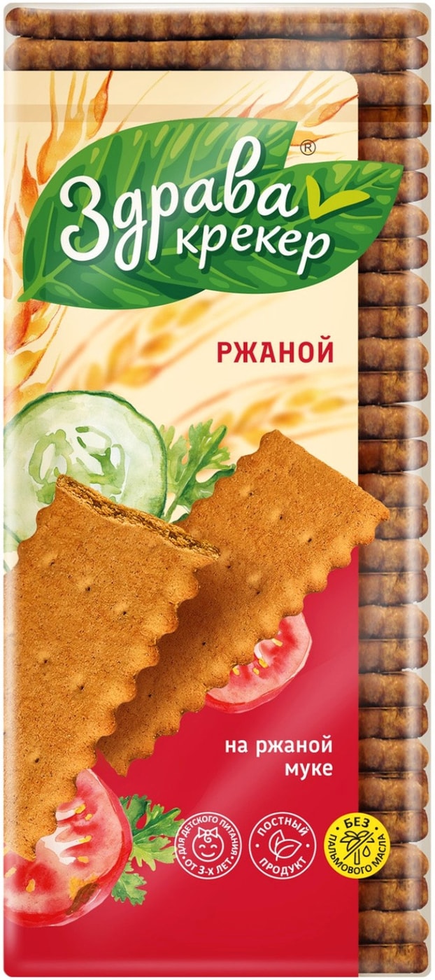 Изображение товара Крекер Дымка Здрава ржаной детское 250г