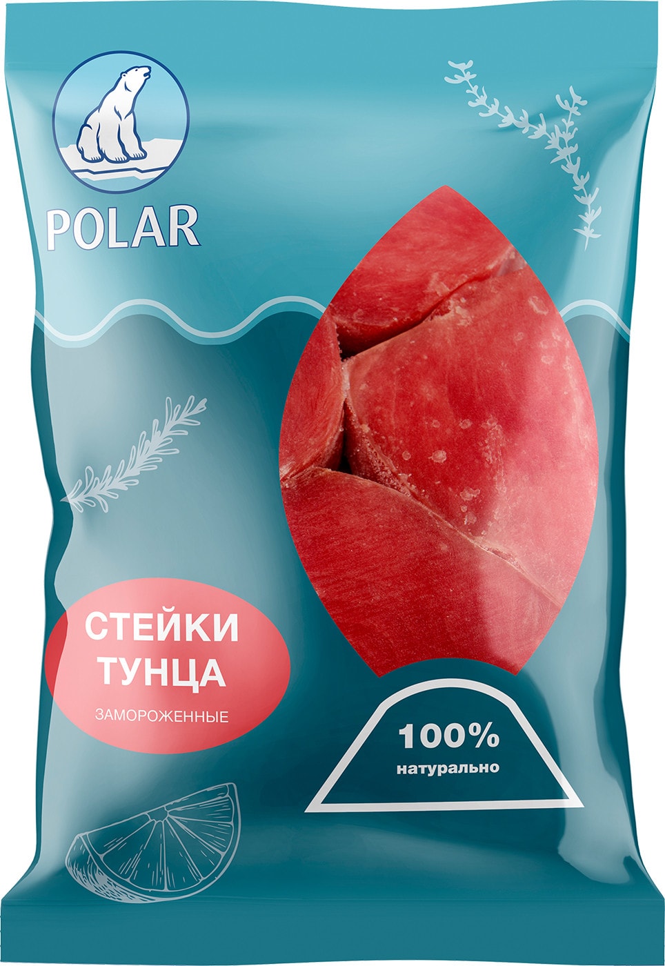 Изображение товара Замороженные стейки тунца Polar 500 г — свежий морской тунец для рецептов