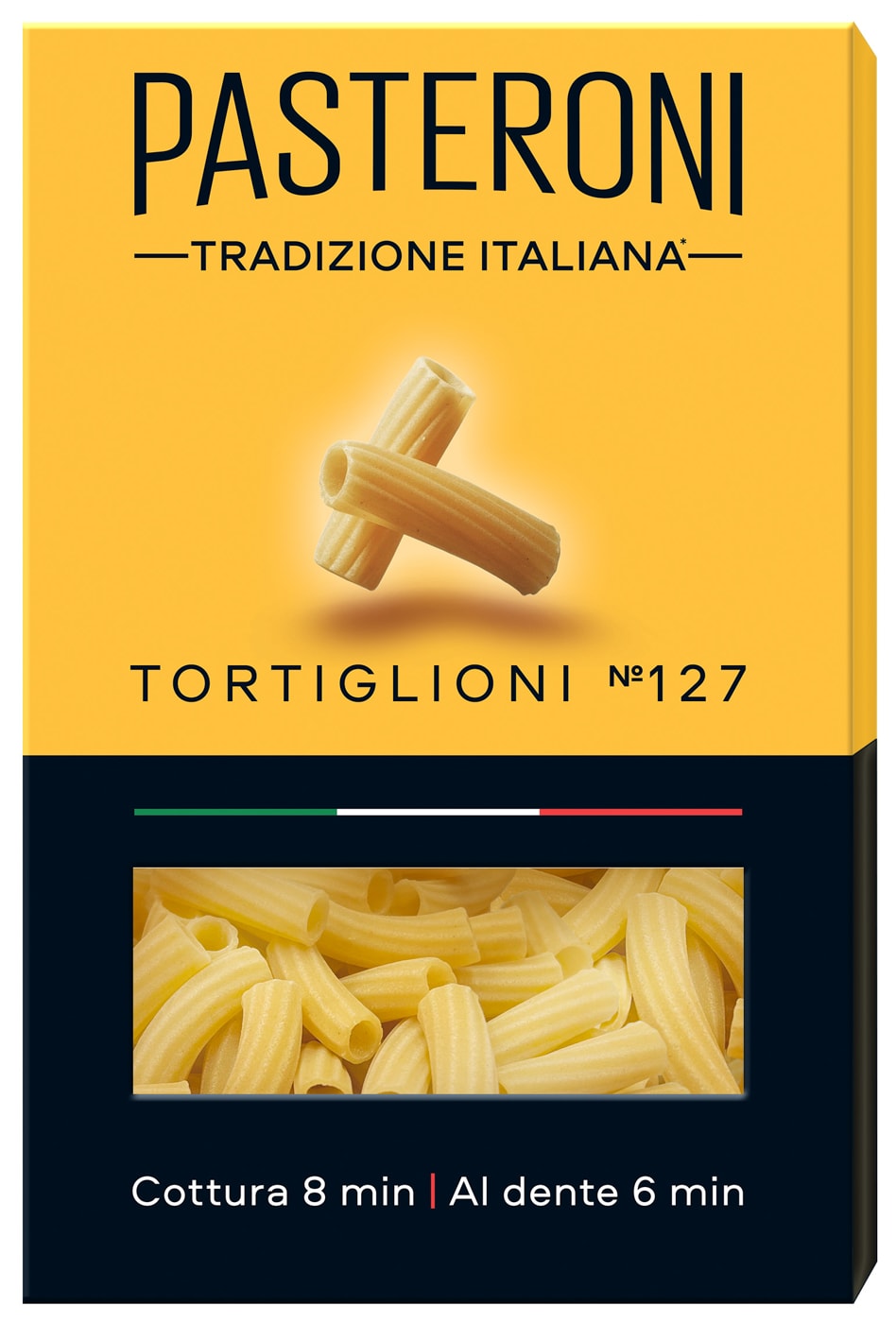Изображение товара Макароны Pasteroni Tortiglioni №127 400г - качественная паста