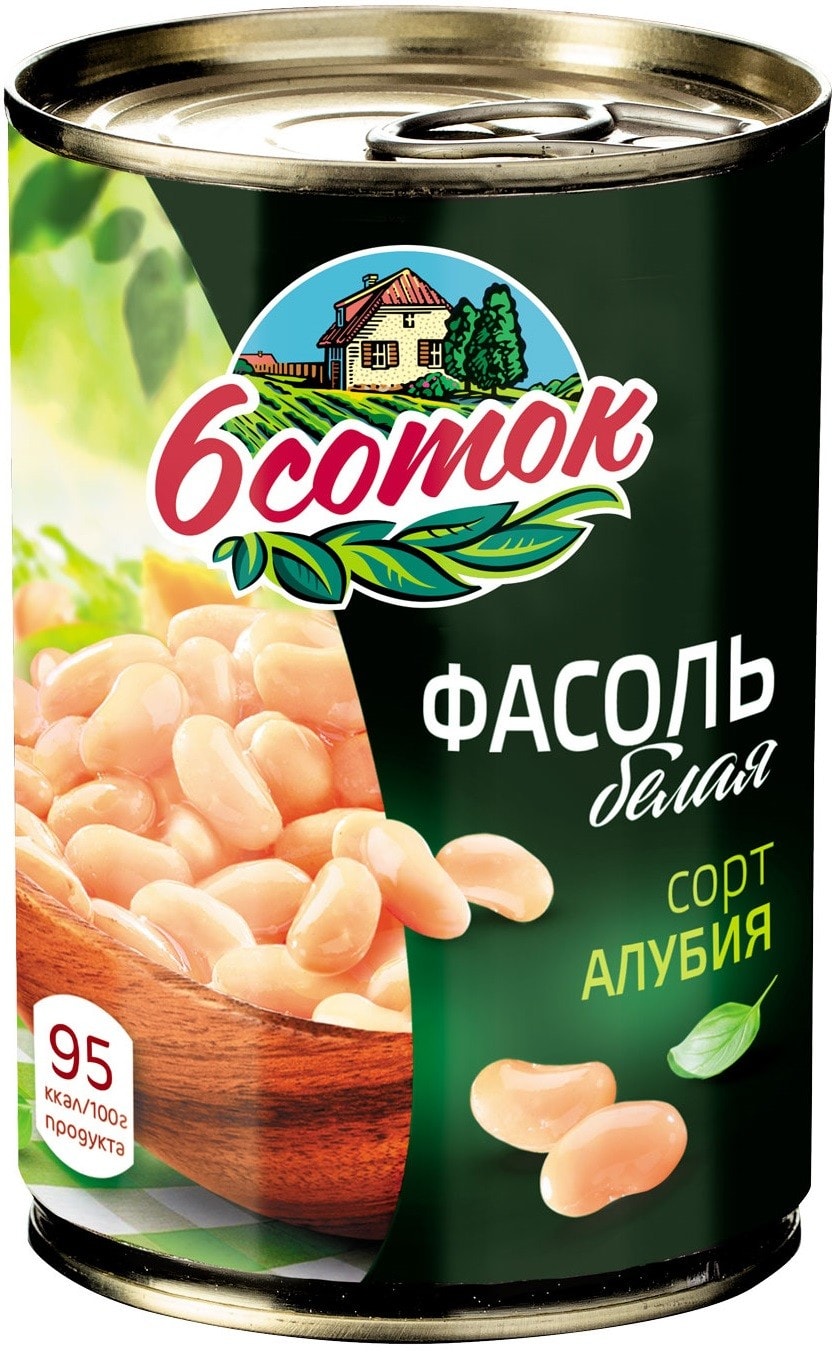 Изображение товара Фасоль 6 соток Белая 400г