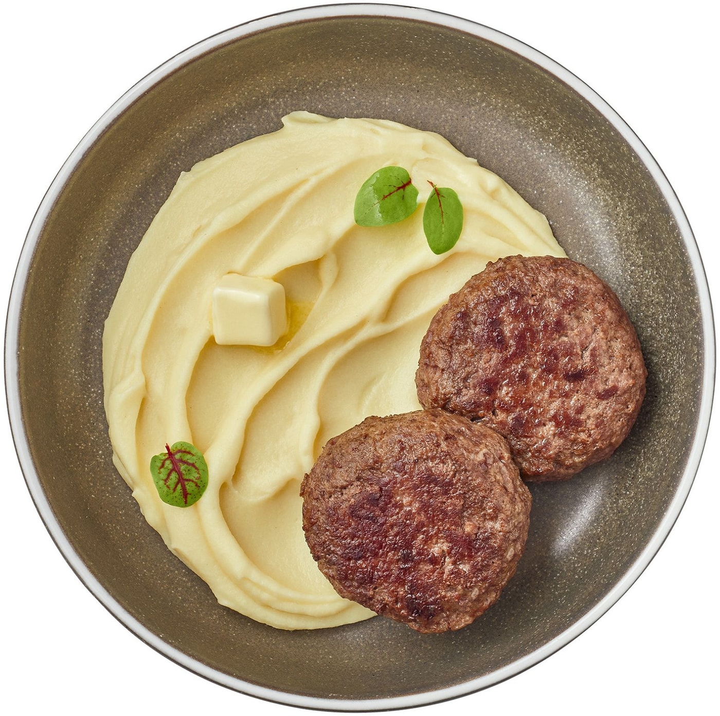 Изображение товара Биточки Перекресток Select мясные с картофельным пюре 300г