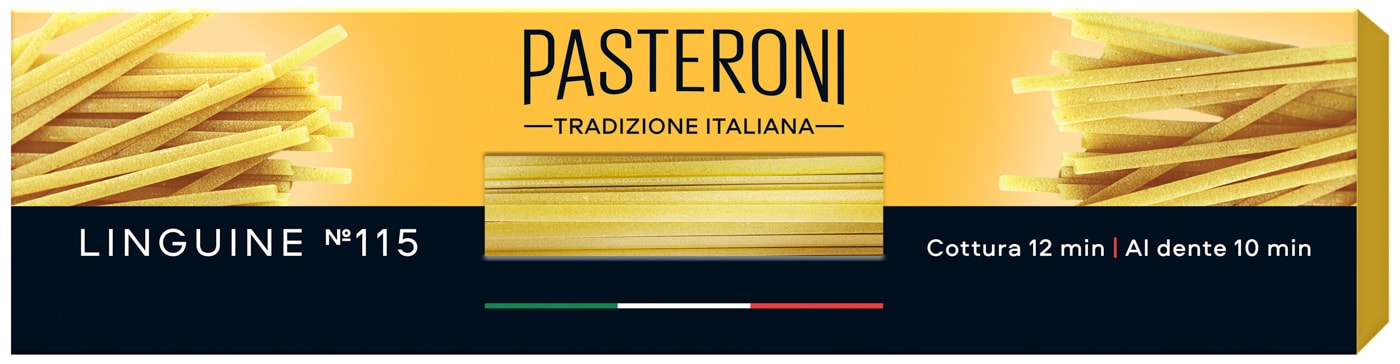 Изображение товара Макароны Pasteroni Linguine №115 400г итальянские паста для соусов