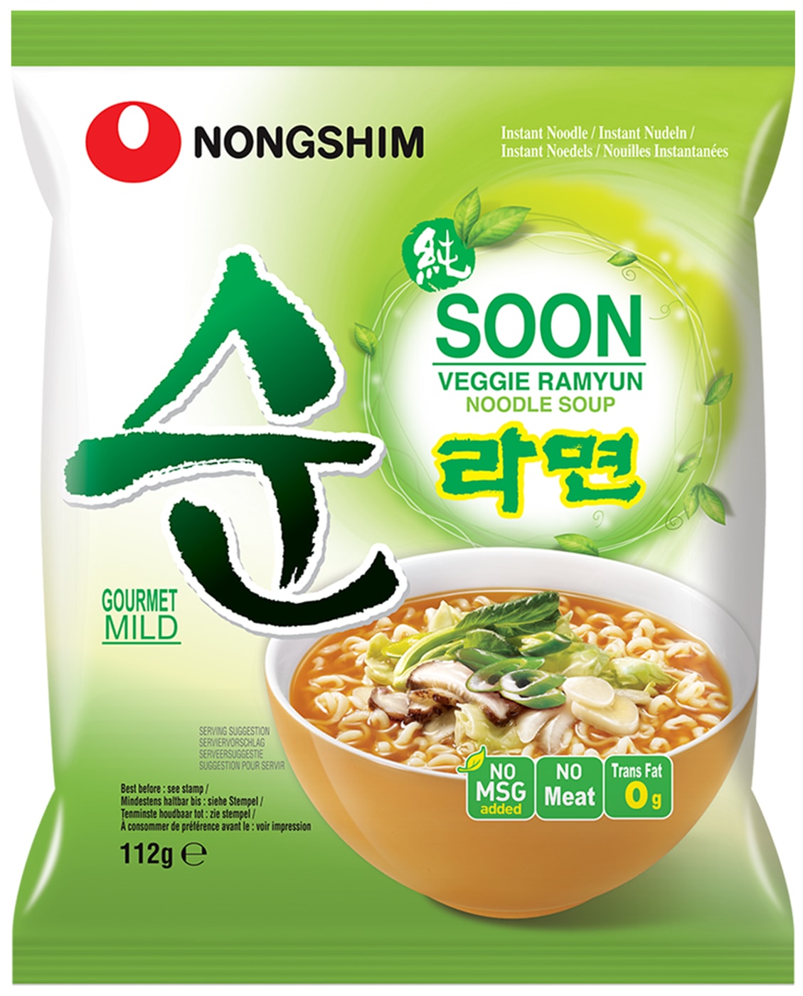 Изображение товара Лапша Nongshim Сун Вегги овощная 112г