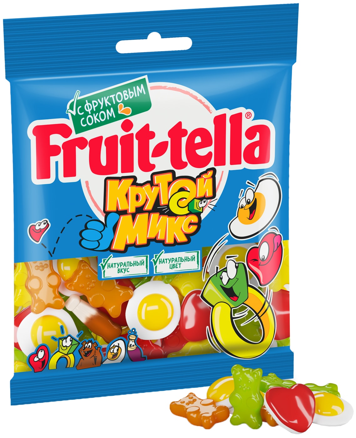 Изображение товара Мармелад Fruit-tella жевательный Крутой микс 70г