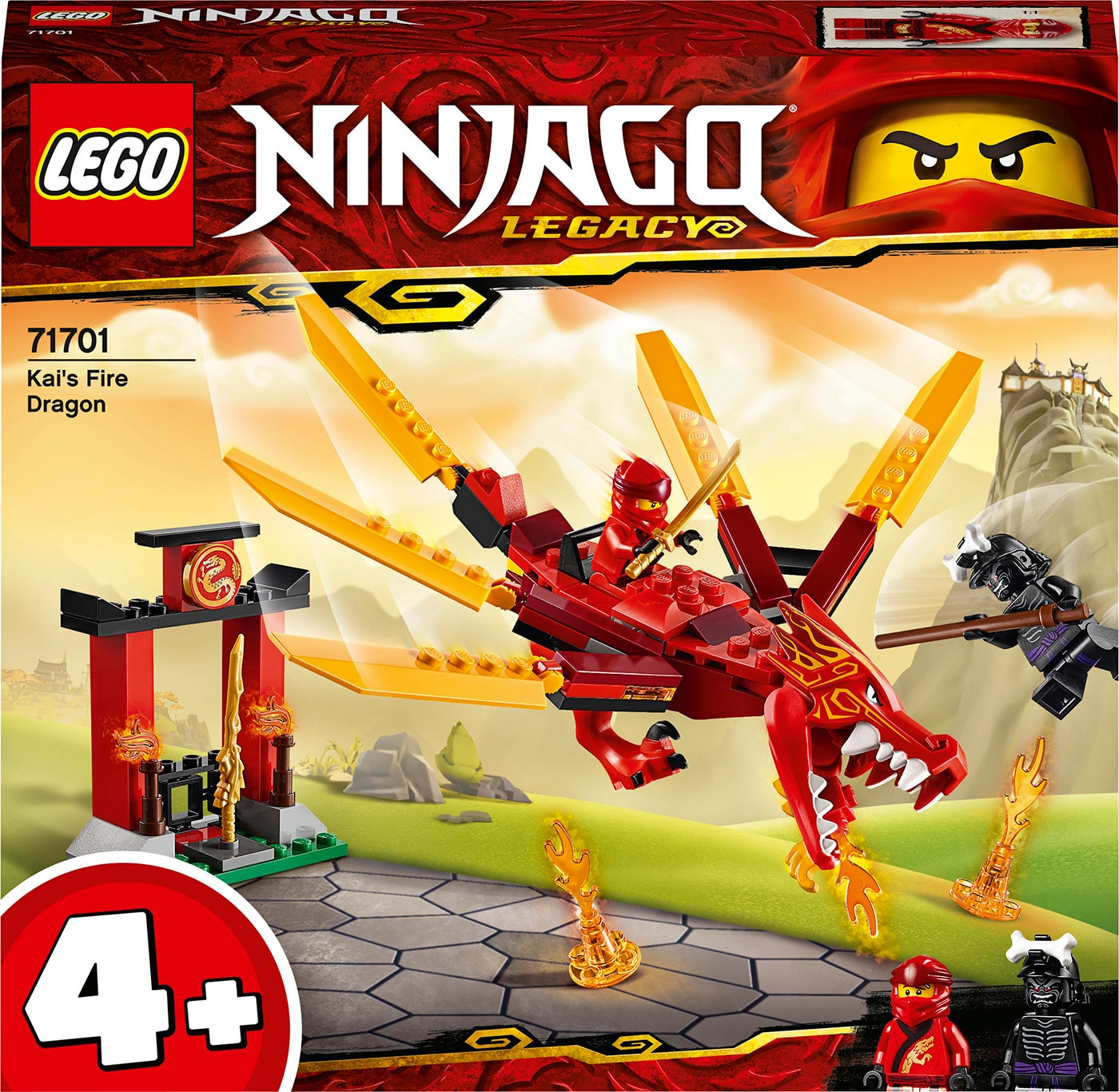 Изображение товара LEGO NINJAGO 71701 Огненный дракон Кая — набор для детей от 4 лет