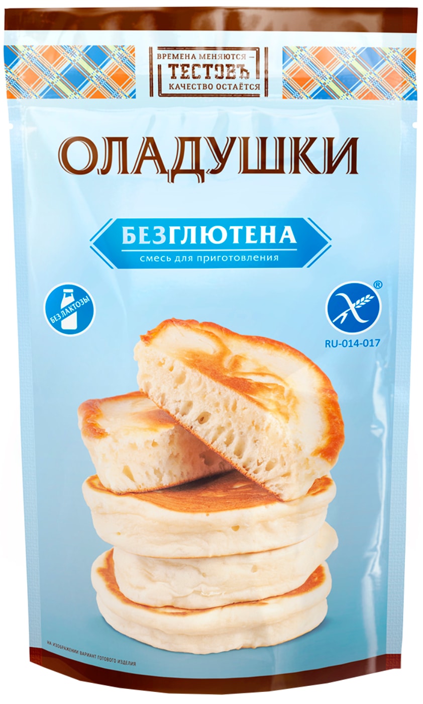 Изображение товара Смесь для приготовления Тестовъ Оладушки домашние без глютена 250г