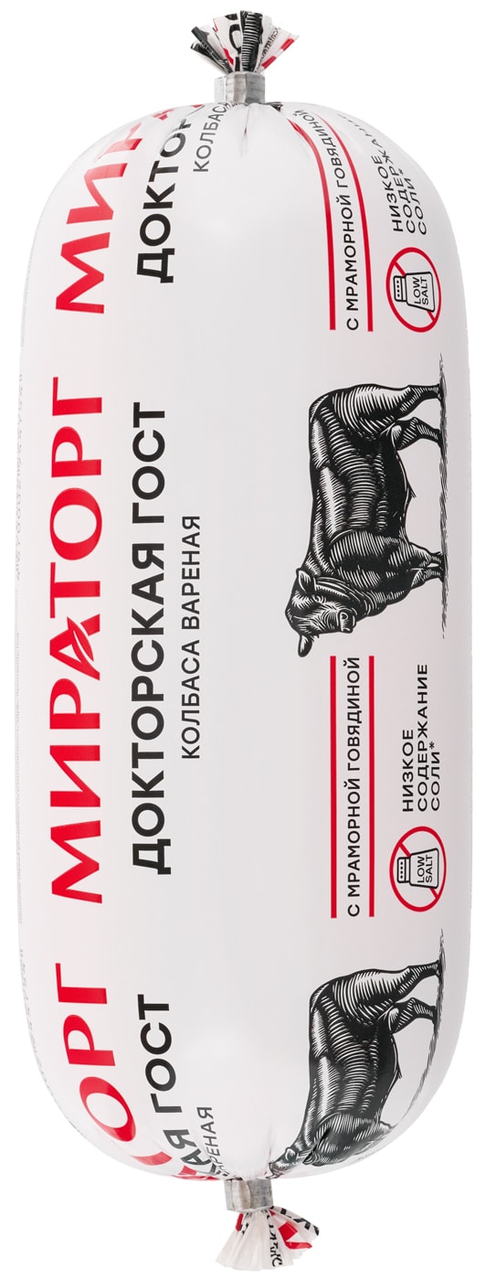 Изображение товара Колбаса Мираторг Докторская вареная 470г